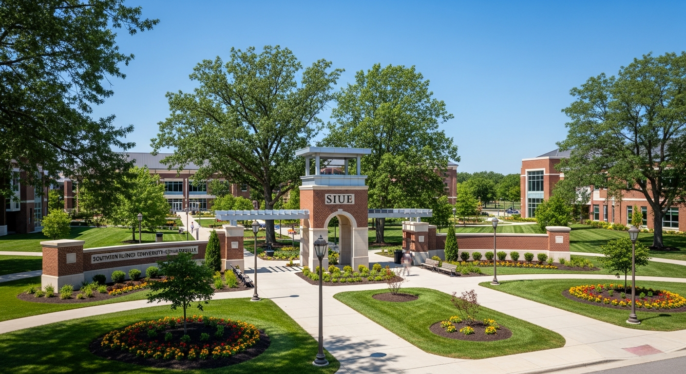 iconic campus entrance gate or sign