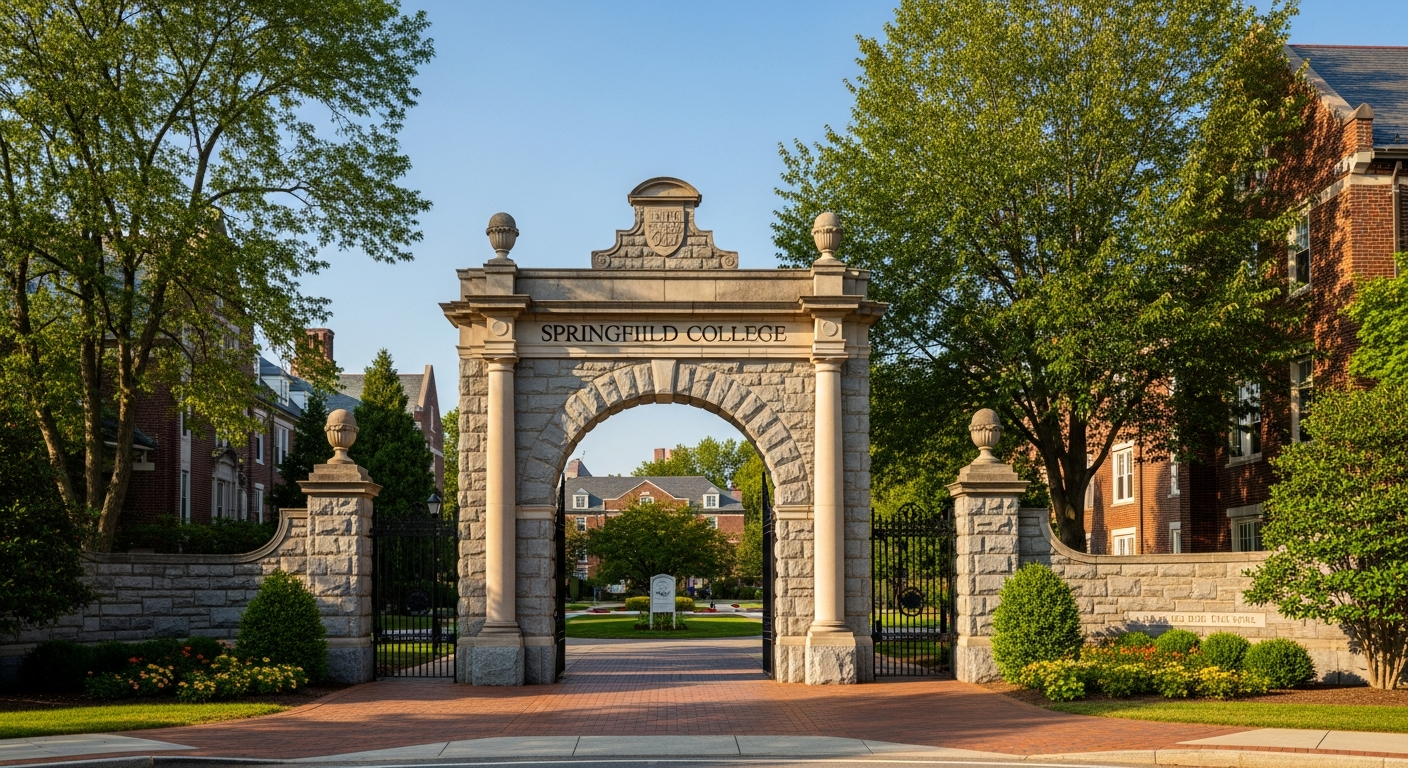 iconic campus entrance gate or sign