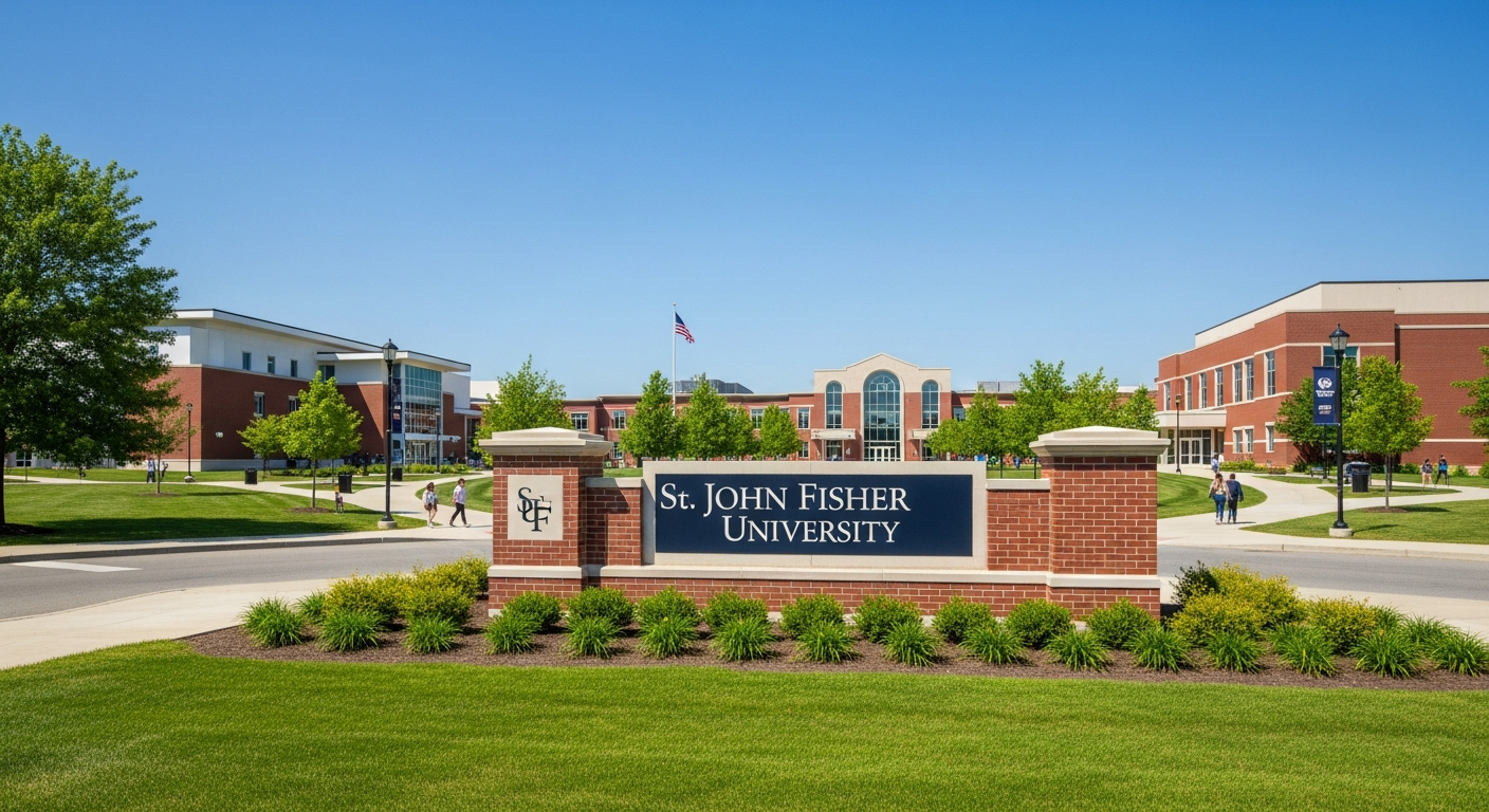 iconic campus entrance gate or sign