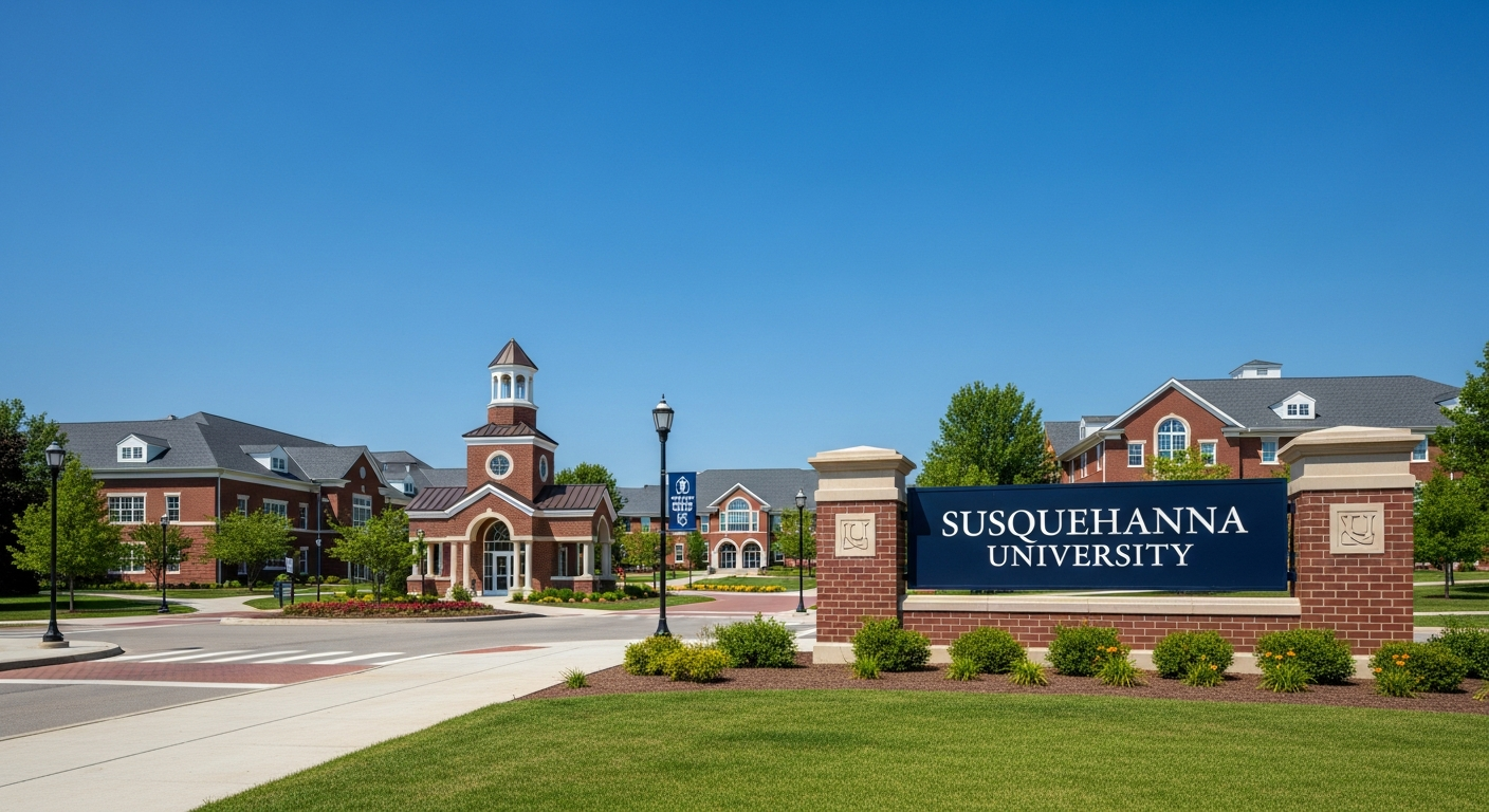 iconic campus entrance gate or sign