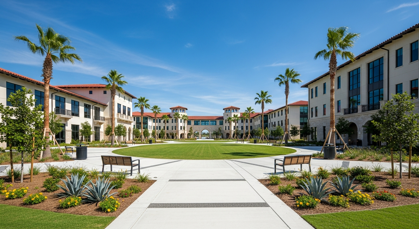 central quad or green space