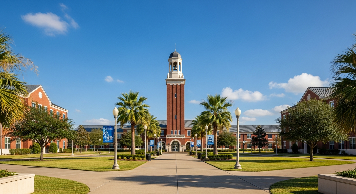 campus bell tower, clock tower, or landmark building