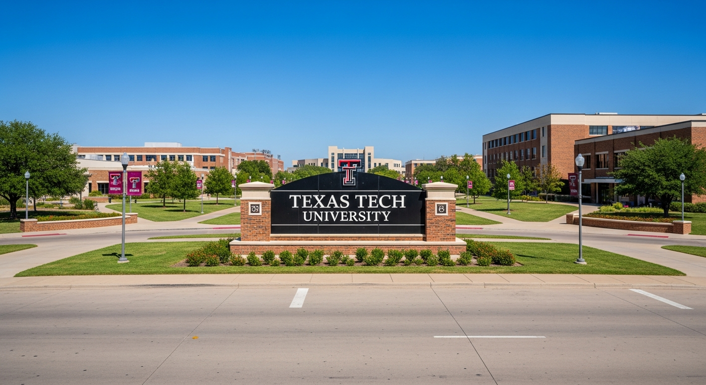 iconic campus entrance gate or sign