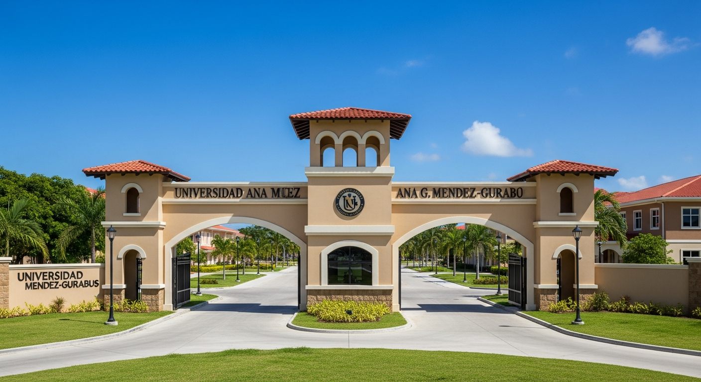 iconic campus entrance gate or sign