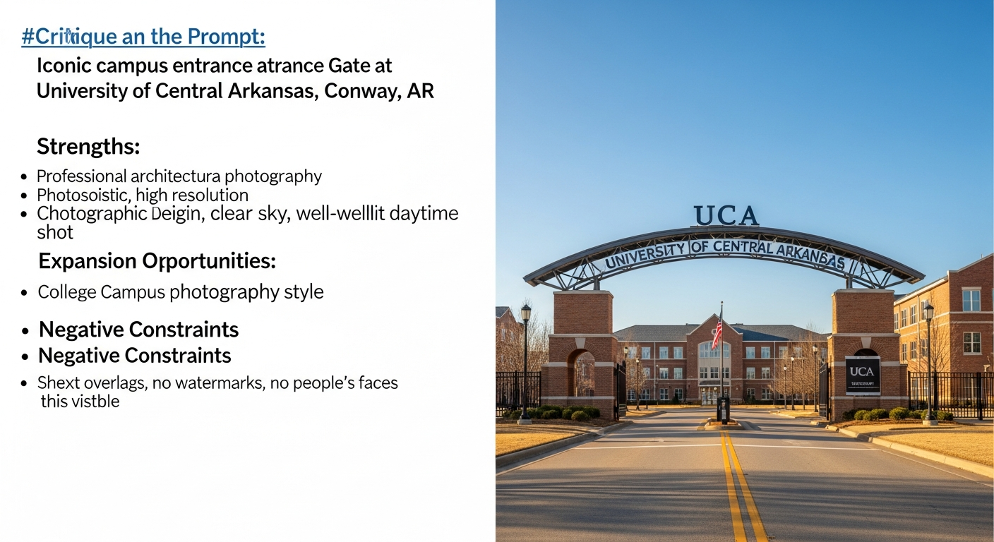 iconic campus entrance gate or sign