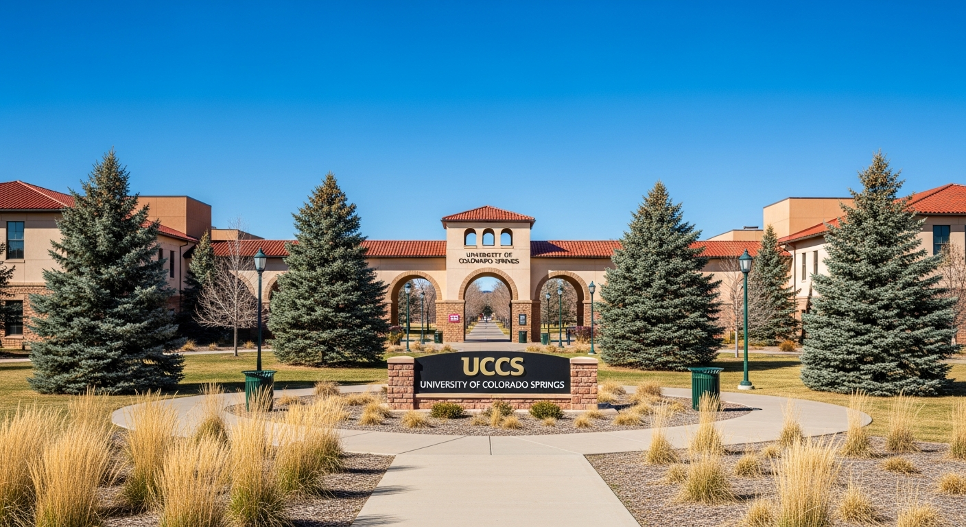 iconic campus entrance gate or sign