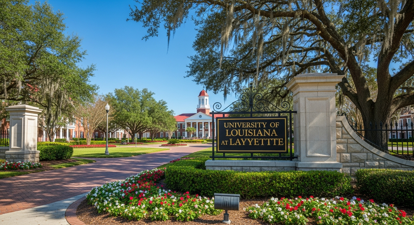 iconic campus entrance gate or sign