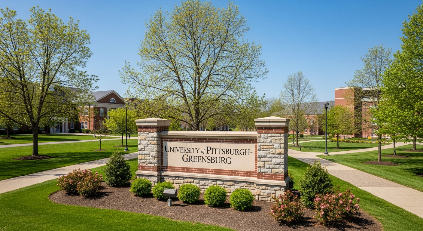 iconic campus entrance gate or sign