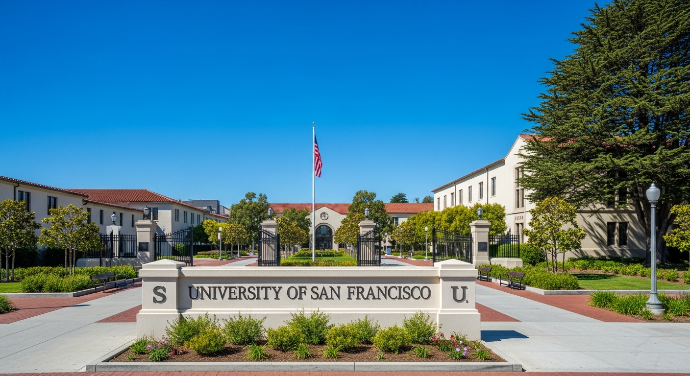 iconic campus entrance gate or sign