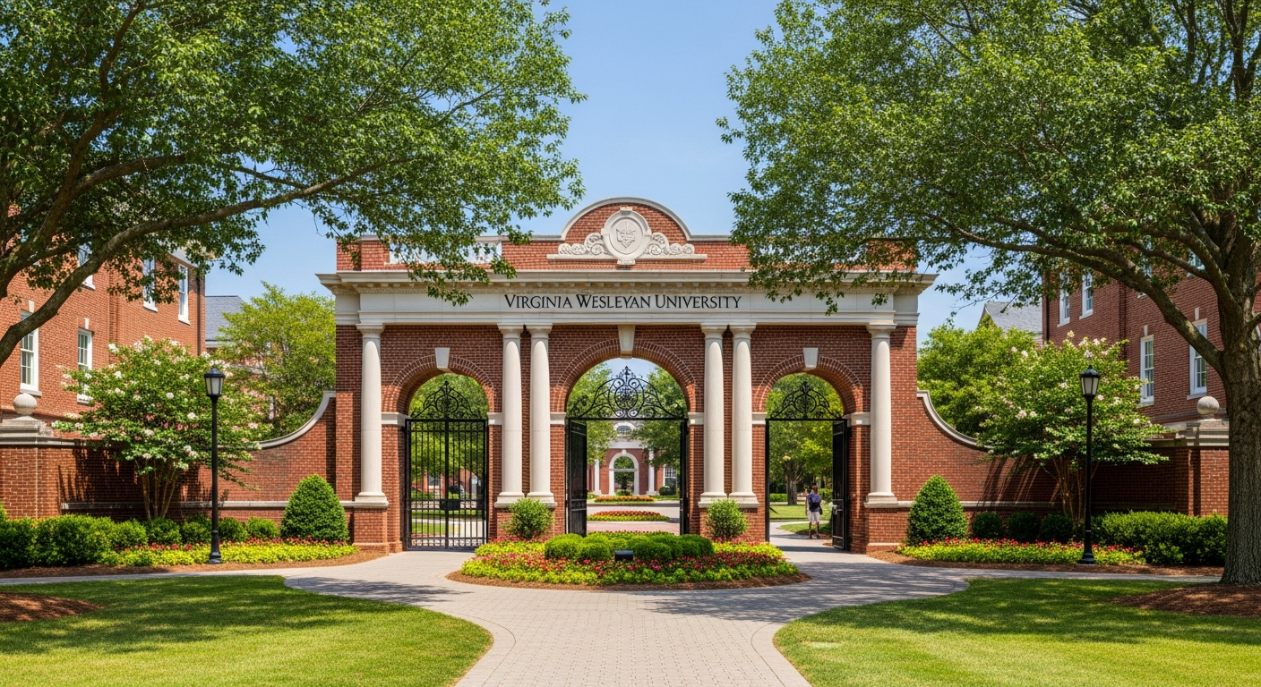 iconic campus entrance gate or sign