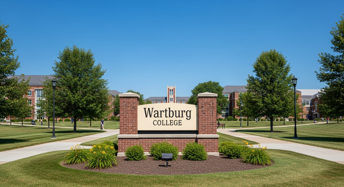 iconic campus entrance gate or sign