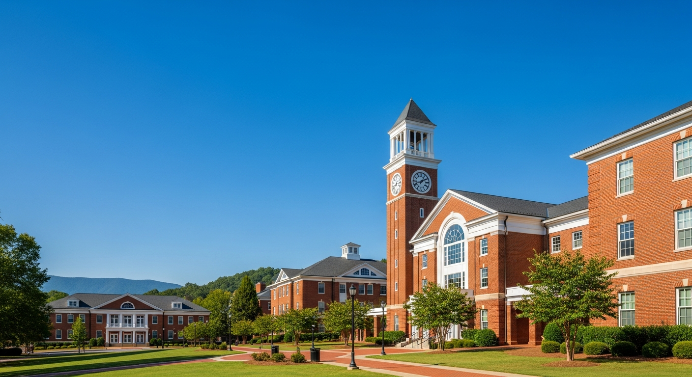 campus bell tower, clock tower, or landmark building