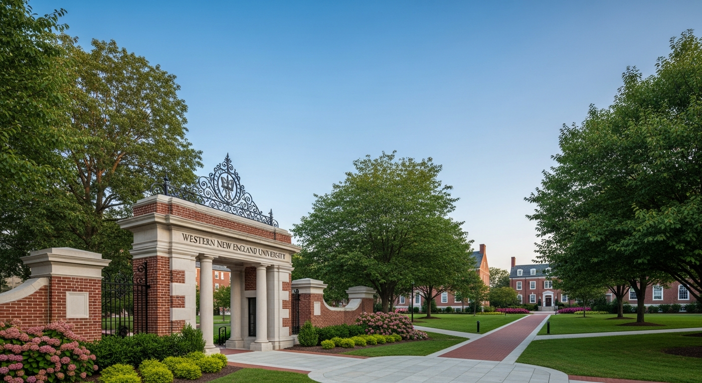 iconic campus entrance gate or sign