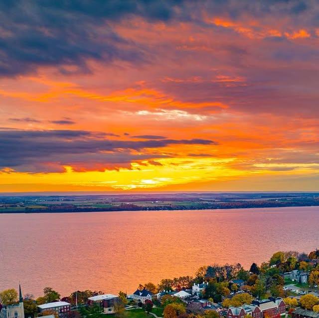 An incredible sunrise kicks off Homecoming and Family Weekend.