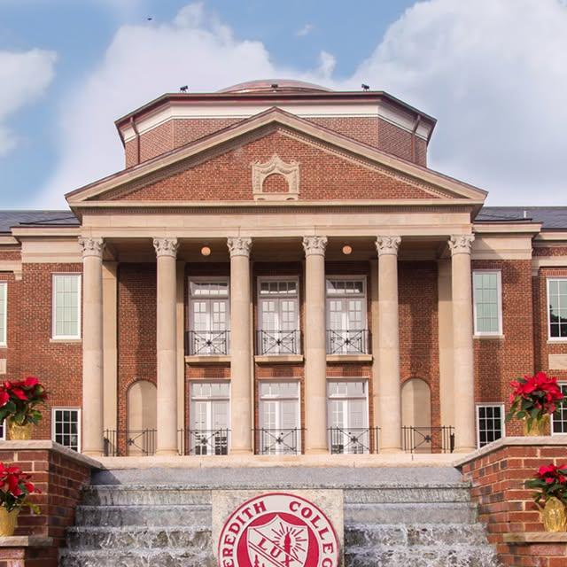 Happy Holidays from #Meredithcollege! ❄️🎄 Rest up Angels, we can't wait to see you back on campus. ❤️