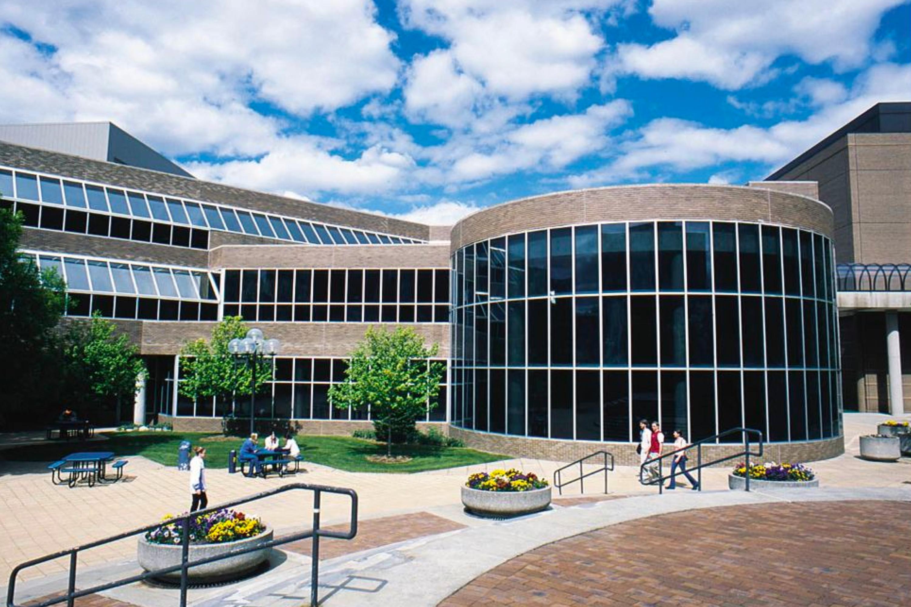 Flint UCEN Café, White Building, and Clints Café